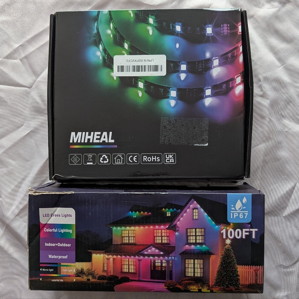 2 Pack LED Lights Indoor & Outdoor- Waterproof Home Decor Bundle
